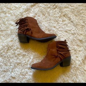 Brown Low Heel Boots